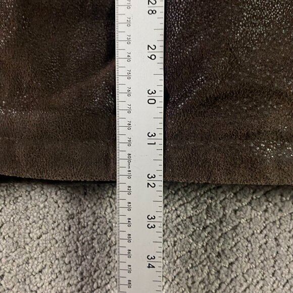 Nickelson Leather Jacket Men's Large Fits like XL Brown Double Zipper - Picture 11 of 14